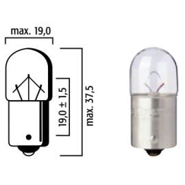 LAMPADA FLOSSER - 12V 10W BA15s