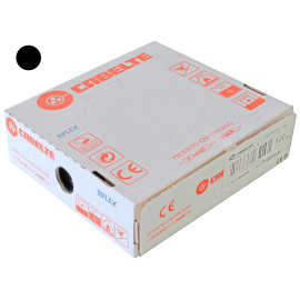 FIO DINAMO - 0,5 mm preto (vendido ao metro)