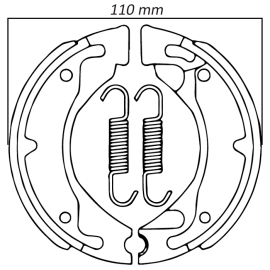 MAXILAS YAMA BWS BK [Par] - Yamaha BWS