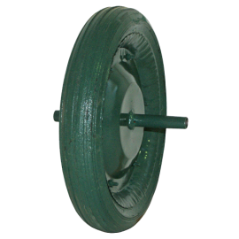 RODA CARRO MÃO 400mm MACIÇA - Carro de mão