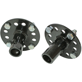 CANHOES MOTOENX Red 25 mm FIXO CURTO Par - Redondo 25 mm