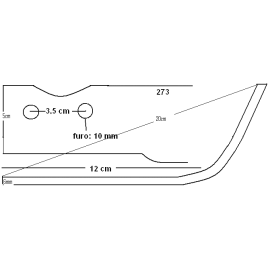 FACA FRESA 273 - Motoenxada