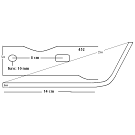 FACA FRESA 452 - Motoenxada
