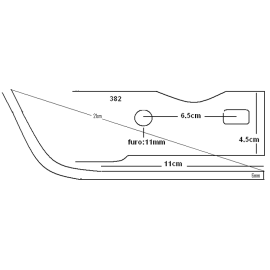 FACA FRESA 382 MOTOENX GILLO 3500/11500 - Grillho 3500