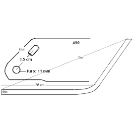 FACA FRESA 450 - Motoenxada